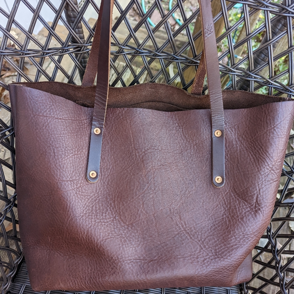 Go Forth Goods large mocha tote